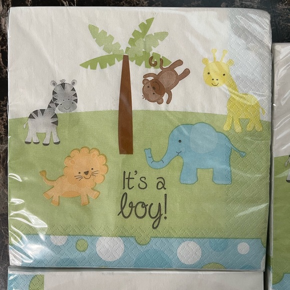Set of 4 It’s A Boy Napkins - Picture 3 of 3